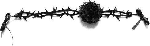 عيد الهالوين المختنقون للنساء، المختنقون قلادة مع زهرة الورد الأحمر الأسود، قابل للتعديل الرجعية القوطية خمر الدانتيل الأسود المخملية قلادة المختنق الأسود سلسلة الرقبة طوق بيان مع قلادة للمجوهرات تأثيري ليلة النادي زي ملحق مثير Chocker Gi in Kuwait