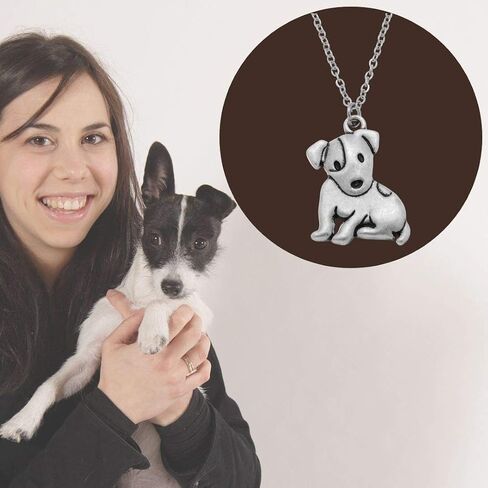 PammyJ Jack Russell Dog Necklace, 17.5" in Saudi Arabia