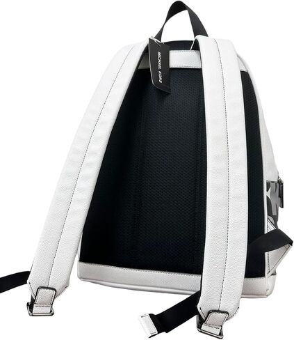 Michael Kors Adult's Men's Unisex Cooper Signature PVC Graphic Logo Backpack (Black White Multi) in Saudi Arabia