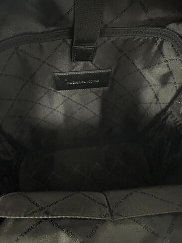 Michael Kors Adult's Men's Unisex Cooper Signature PVC Graphic Logo Backpack (Black White Multi) in Saudi Arabia
