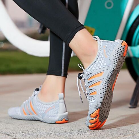 Quick-Dry Water Sports Barefoot Shoes for Swim Beach Pool Surf Yoga for Women Men - Outdoor Surf Yoga Exercise - (Water Shoe-Grey Dori) in Saudi Arabia