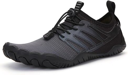 Quick-Dry Water Sports Barefoot Shoes for Swim Beach Pool Surf Yoga for Women Men - Outdoor Surf Yoga Exercise - (Water Shoe-Light Dark Black) in Saudi Arabia