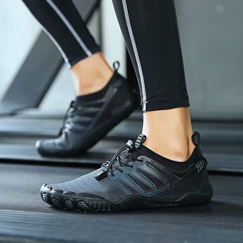 Quick-Dry Water Sports Barefoot Shoes for Swim Beach Pool Surf Yoga for Women Men - Outdoor Surf Yoga Exercise - (Water Shoe-Light Dark Black) in Saudi Arabia