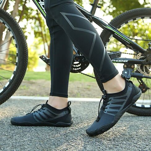 Quick-Dry Water Sports Barefoot Shoes for Swim Beach Pool Surf Yoga for Women Men - Outdoor Surf Yoga Exercise - (Water Shoe-Light Dark Black) in Saudi Arabia