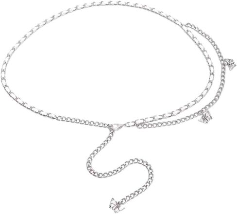 سلسلة خصر معدنية من بيجياوكا، حزام خصر ذهبي وفضي، حزام خصر على شكل فراشة، سلاسل بطن للنادي الليلي، سلاسل للجسم للحفلات الراقصة، اكسسوارات مجوهرات للفساتين in Kuwait