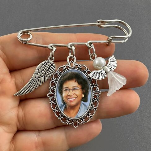 الزفاف التذكاري العروة دبوس باقة سحر التذكاري الجارديان جناح الملاك لأب العريس أو أم العروس رفقاء الزفاف باقة دبوس بروش سحر يتضمن برنامج تغيير حجم الصور in Kuwait