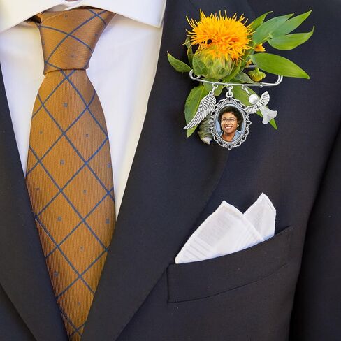 الزفاف التذكاري العروة دبوس باقة سحر التذكاري الجارديان جناح الملاك لأب العريس أو أم العروس رفقاء الزفاف باقة دبوس بروش سحر يتضمن برنامج تغيير حجم الصور in Kuwait