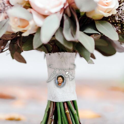 الزفاف التذكاري العروة دبوس باقة سحر التذكاري الجارديان جناح الملاك لأب العريس أو أم العروس رفقاء الزفاف باقة دبوس بروش سحر يتضمن برنامج تغيير حجم الصور in Kuwait