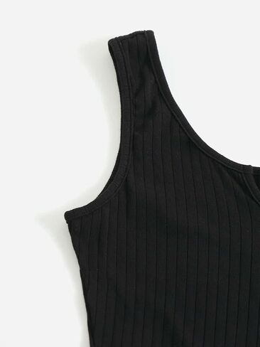 طقم شورت نسائي من MakeMeChic مصنوع من نسيج مضلع وحقيبة ورقية بحاشية الخصر مكون من قطعتين in Kuwait