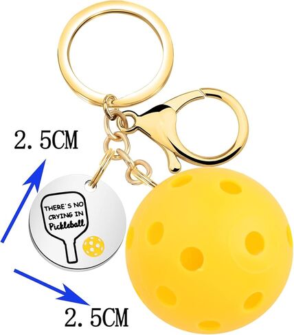 Pickleball عاشق هدية Pickleball حقيبة كليب سلسلة المفاتيح Pickleball عاشق سلسلة المفاتيح مع سحر Pickleball in Kuwait