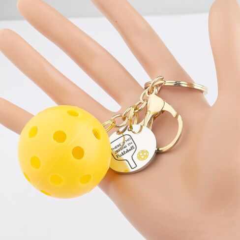 Pickleball عاشق هدية Pickleball حقيبة كليب سلسلة المفاتيح Pickleball عاشق سلسلة المفاتيح مع سحر Pickleball in Kuwait