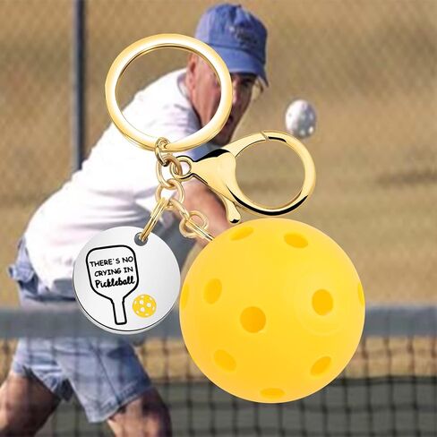 Pickleball عاشق هدية Pickleball حقيبة كليب سلسلة المفاتيح Pickleball عاشق سلسلة المفاتيح مع سحر Pickleball in Kuwait
