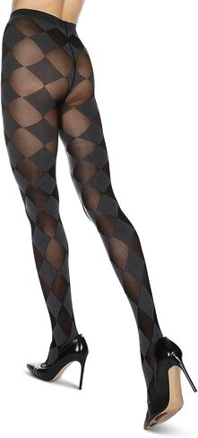 MeMoi Diamond Contrast Opaque Tights in Saudi Arabia
