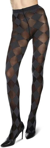 MeMoi Diamond Contrast Opaque Tights in Saudi Arabia