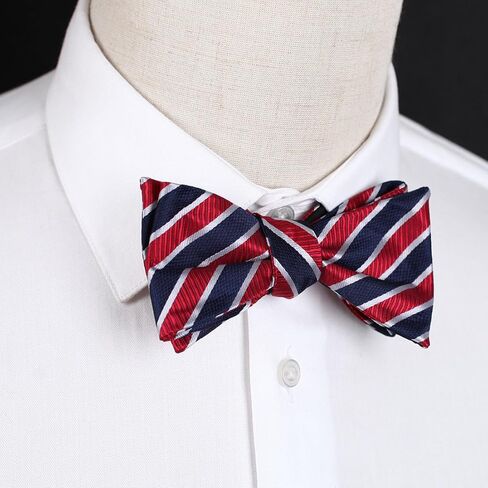 ربطة عنق نسائية من الألياف الدقيقة ذات خطوط عصرية للرجال من دان سميث in Kuwait