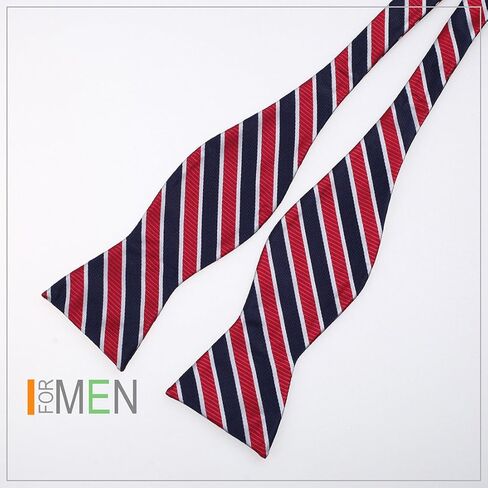 ربطة عنق نسائية من الألياف الدقيقة ذات خطوط عصرية للرجال من دان سميث in Kuwait