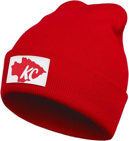Kansas City Beanie for Men Women Skull Cap Youth Football Knit Hat Beanies Winter Hat Fans Gifts Apparel in Saudi Arabia