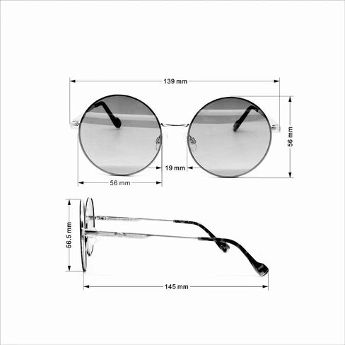 Jessica Simpson Women's J6222 Vintage Metal Round Sunglasses with Uv400 Protection. Glam Gifts for Her, 56 Mm in Saudi Arabia