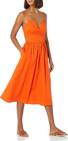 The Drop Women's Makenna Strappy Cross-Front Smocked-Back Midi Dress in Saudi Arabia