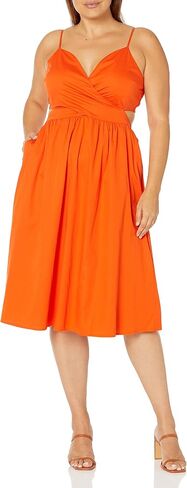 The Drop Women's Makenna Strappy Cross-Front Smocked-Back Midi Dress in Saudi Arabia