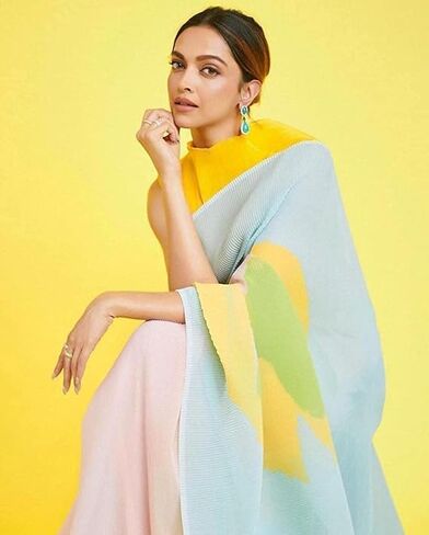 Womens Stylish Cotton Linen sarees for women saree With Boluse Piece Latest Indian Style Saree, Tri-Color in Saudi Arabia
