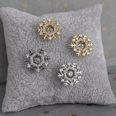 JeanBeau Snowflake Bow Heart Stud Earrings for Women Teen Girls, Cute Sparkly Cubic Zirconia Rhinestone Shell Cartilage Hypoallergenic Holiday Prom Wedding Fashion Jewelry Gift in Saudi Arabia