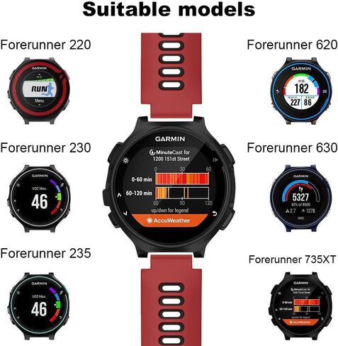 أحزمة ساعة من السيليكون، حزام ساعة مقاوم للماء لـ Garmin Forerunner 735 735Xt 220 230 235 620 630 Approach S20 S5 S6 ساعة ذكية بديلة من الفولاذ المقاوم للصدأ حزام ساعة رياضية in Saudi Arabia