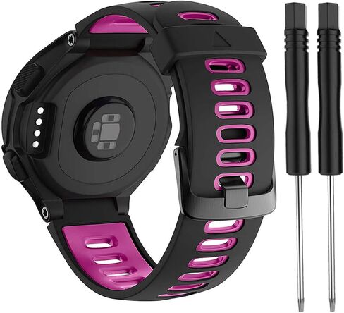أحزمة ساعة من السيليكون، حزام ساعة مقاوم للماء لـ Garmin Forerunner 735 735Xt 220 230 235 620 630 Approach S20 S5 S6 ساعة ذكية بديلة من الفولاذ المقاوم للصدأ حزام ساعة رياضية in Saudi Arabia