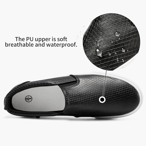 Adokoo Womens Slip On Shoes Fashion PU Leather Sneaker Casual Walking Shoes in Saudi Arabia