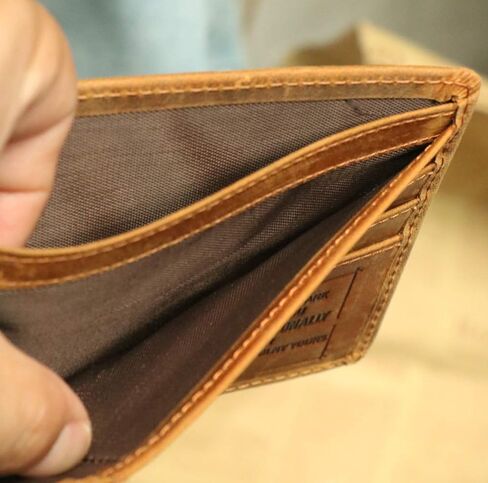 محافظ للرجال - محفظة جلدية منقوشة مع قول الحب، لأولادنا محفظة هدية لعيد الميلاد التخرج العام الجديد in Kuwait