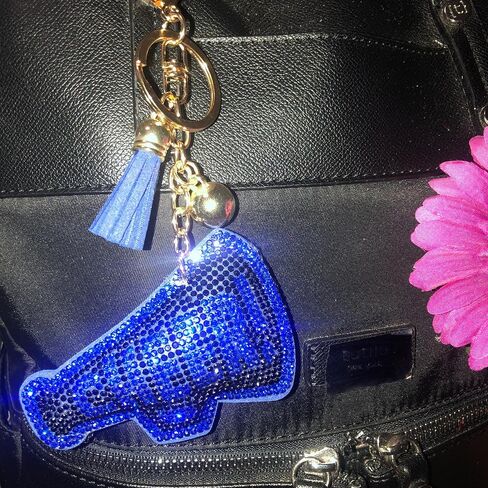 Popfizzy Rhinestone Keychain Accessories for Women, Bling Keychain, Car Keys Keychain Charms, Cute Purse Charms for Handbags in Saudi Arabia