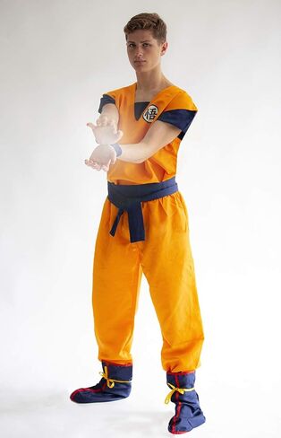 مجموعات أزياء شخصية أنيمي التنكرية مع طباعة لملابس الابن جوكو باللون البرتقالي مقاس S-XXL in Kuwait