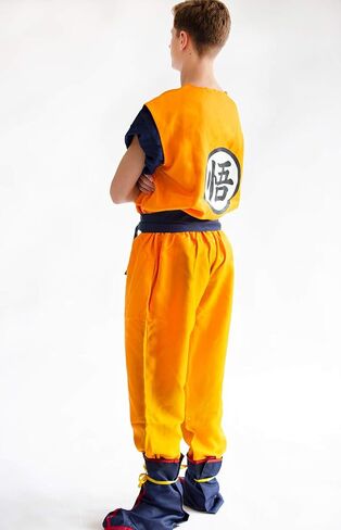 مجموعات أزياء شخصية أنيمي التنكرية مع طباعة لملابس الابن جوكو باللون البرتقالي مقاس S-XXL in Kuwait