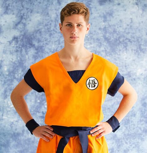 مجموعات أزياء شخصية أنيمي التنكرية مع طباعة لملابس الابن جوكو باللون البرتقالي مقاس S-XXL in Kuwait