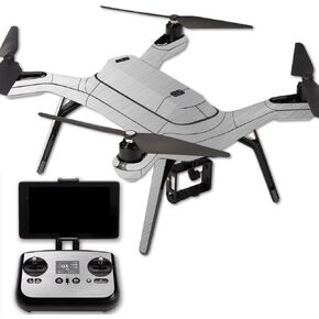 MightySkins Skin Compatible with 3DR Solo Drone Quadcopter wrap Cover Sticker Skins Cold Steel
