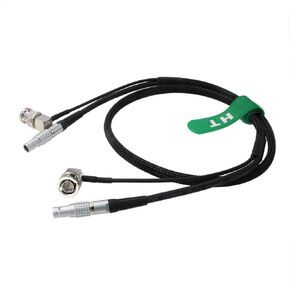 2 pin to 2 pin Power Cable 3G HD SDI BNC for Teradek Bolt Bond Zacuto Gratical Eye 80cm