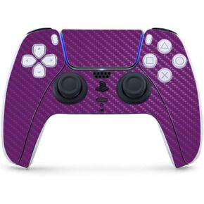 MightySkins Carbon Fiber Gaming Skin for PS5 / Playstation 5 Controller - Solid Teal | Durable Textured Carbon Fiber Finish | Easy to Apply and Change Style | Made in The USA