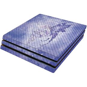 MightySkins Carbon Fiber Skin for Sony PS4 Pro Console - Purple Moon | Protective, Durable Textured Carbon Fiber Finish | Easy to Apply, Remove, and Change Styles | Made in The USA