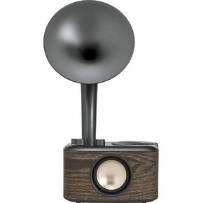 Sangean CP-100 AM / FM Retro Gramophone Radio with Bluetooth Speaker and Aux-Input, Walnut