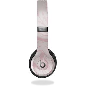 Headphone Skin Compatible with Beats Solo 4 - Silky Pink - Premium 3M Vinyl Protective Wrap Decal Cover - Easy to Apply | Crafted in The USA by MightySkins