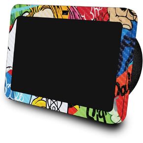 Carbon Fiber Skin Compatible with Amazon Echo Show 8 (3rd Gen, 2023) - Cartoon Mania - Premium 3M Vinyl Protective Wrap Decal Cover - Easy to Apply | Crafted in The USA by MightySkins