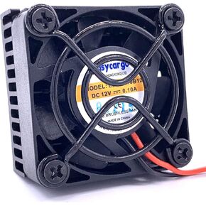 Easycargo 2-Pack 40mm Heatsink Fan 12V Kit, Cooler Heat Sink 40x40mm + 12V Ball Bearing Fan + Thermal Tape + Grill Screw Mounting Kit for Cooling 3D Printer, TEC1-12706 Thermoelectric Peltier (2)
