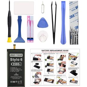 Only for LG Stylo 6 Battery Replacement, with Video Tutorial, BL-T48 Battery for LG Stylo 6, with Installation Instruction & Repair Toolkit