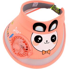 Children’s Sun Hat with Fan Summer Large Eaves Sun Baby Sun Hats Cartoon Cute Sunscreen Empty Top Hats for Boys and Girls