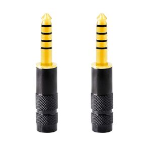 PNGKNYOCN 4.4mm 5 Pole Balanced Cable Replacement Plug,4.4mm Solder Type DIY Audio Cable Connector YOUCHENG for Headphones and Amplifiers with 4.4mm Interface(2-Pack)