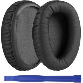 WH-CH700N Ear Pads, Replacement Earpads Ear Cushions Muffs Protein Leather Memory Foam Cover Repair Parts for Sony WH-CH700N WH-CH710N MDR-ZX770BN MDR-ZX780DC Headphones (Black)