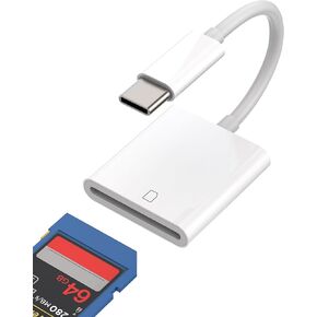 zoyuzan 116-tp-BH-SD-DKUSB C SD Card Reader Dongle Type-C Camera Memory Adapter Compact Flash Drive Port Thunderbolt Cable MacBook Pro Compatible for Samsung Apple IPhone15 Pro Max Plus ipad Pro