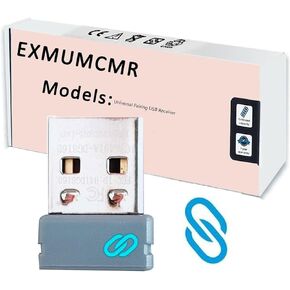 Universal Pairing USB Receiver Replacement for Dell WM527 WM514 KM714 KM717 WM326 WK636P Keyboard and Mouse