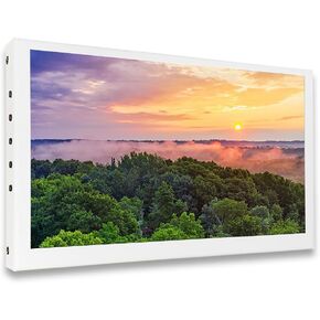 7 Inch HDMI Monitor, 7" Portable Monitor Small Mini Display Secondary Screen 1024x600 IPS LCD Screen White VESA Wall Mount HDMI Display with Speakers for Camera CCTV PC Windows Mac OS Raspberry Pi 4 3