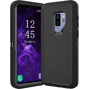 for Samsung Galaxy S9 Plus Case,Shockproof Dropproof for Samsung S9 Plus Case,Heavy Duty Protective Galaxy S9 Plus Csae,S9 Plus Case 6.2 Inch(Black)